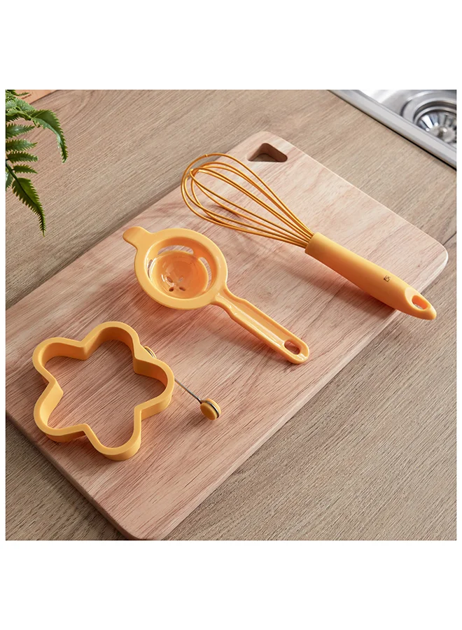 Home Box Easy Chef Egg Mix 3 in 1 Gadget Egg Separator with Whisk and Ring Mould 19 x 3 x 8 cm