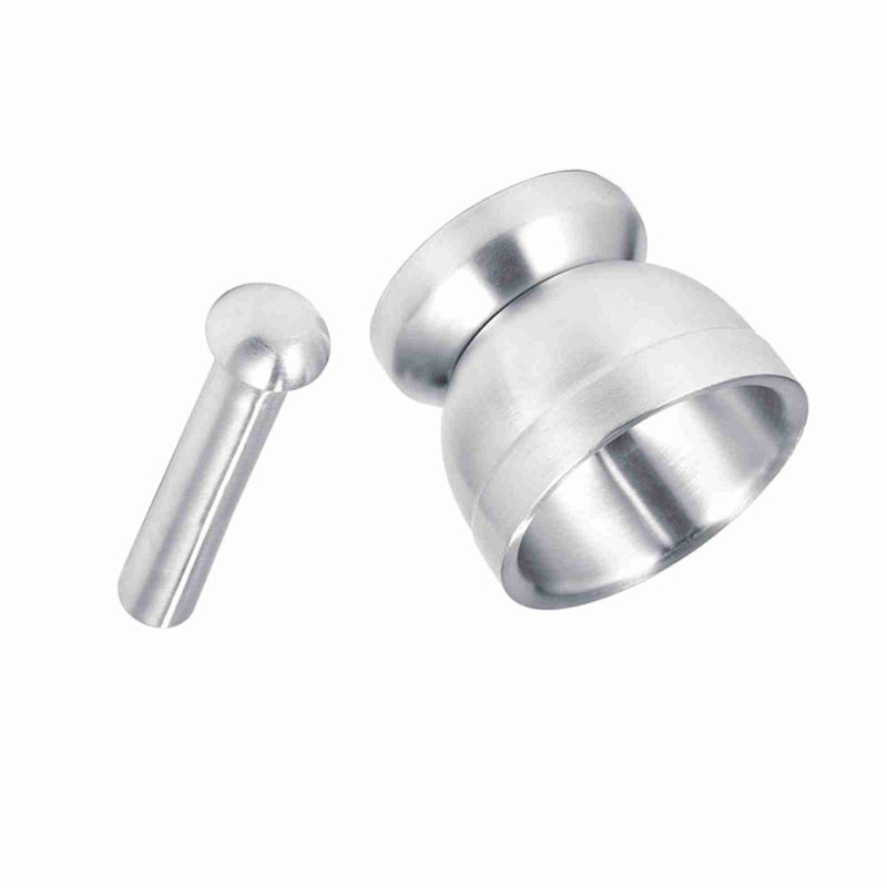 Mortar and Pestle: Stainless Steel Grinding Bowl - Effortless Crushing Stable Thickened Base Ergonomic Pestle for Home Kitchen Seasoning Grinding - Image 4