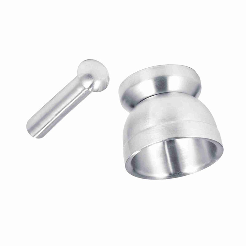 Mortar and Pestle: Stainless Steel Grinding Bowl - Effortless Crushing Stable Thickened Base Ergonomic Pestle for Home Kitchen Seasoning Grinding - Image 3