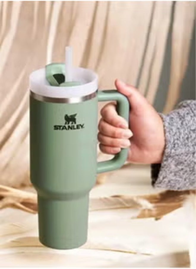 Stanley - Quencher H2.0 FlowState Stainless Steel Vacuum Insulated Tumbler with Lid and Straw for Water, Iced Tea or Coffee, Smoothie and More, 40 oz - Image 1