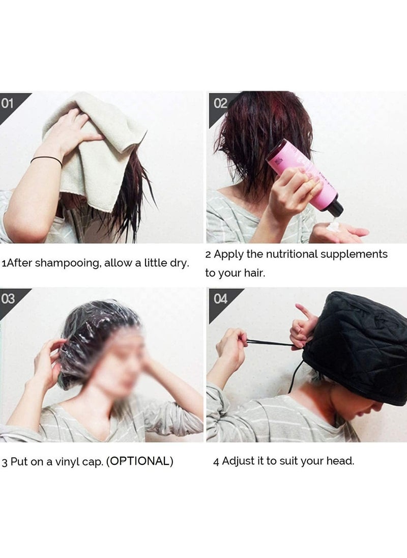 Festive Gallery Hair Care Thermal Head Spa Cap Treatment with Beauty Steamer Nourishing Heating Cap, Spa Cap For Hair, Spa Cap Steamer,Hair Thermal Treatment Nourishing Hat For Women at home  - Image 4