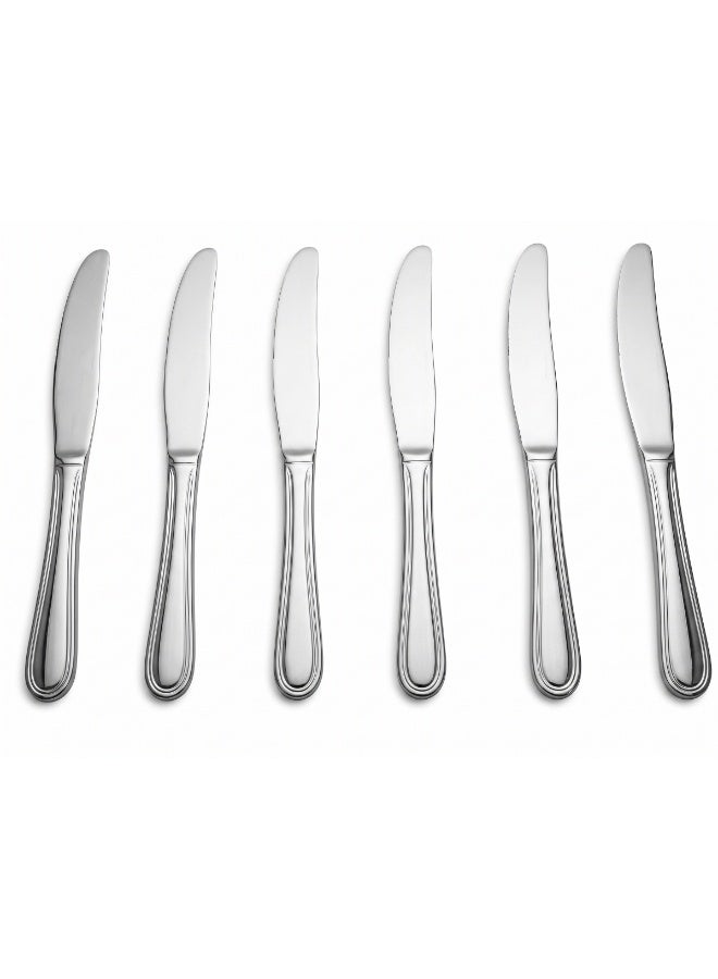 Alex Metal Work 6 Piece Dinner Knife Set - Silver - Image 1