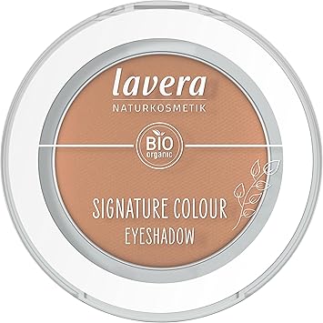 lavera Signature Colour Eyeshadow Soft Sienna 04 intensive colour release extra long hold easy to blend vegan natural cosmetics 2g - Image 1