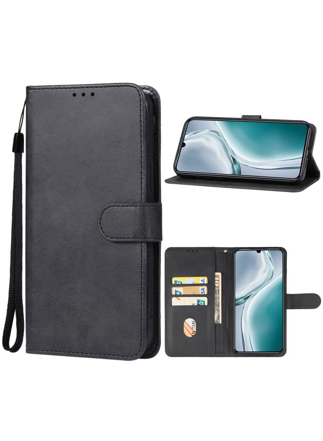 جراب جلدي لهاتف OUKITEL C50 (أسود)