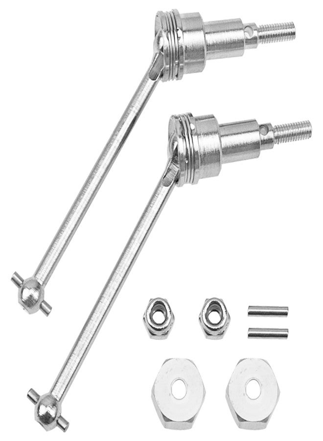 Vgoohobby 2Pcs Vgoohobby Steel Front Drive Shaft Joint CVD Driveshaft Joint w/Lock Nut Compatible with HAIBOXING HBX 18859 18858 18857 18856 1/18 RC Car - Image 1