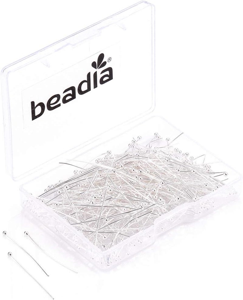 beadia Ball Head pins Silver for DIY Jewelry Making 30mm 400pcs - Image 1
