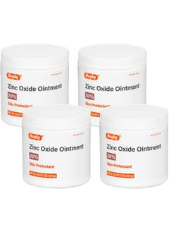 RUGBY LABORATORIES Rugby Zinc Oxide Ointment Skin Protectant - 20% - 16 Oz (1lb) (454 g) (4 Pack) 