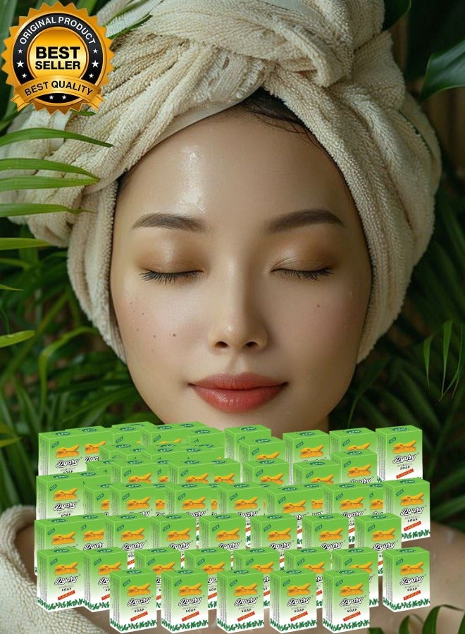 Pyary 63 Pieces Ayurvedic Turmeric Soap 75gram - Image 1