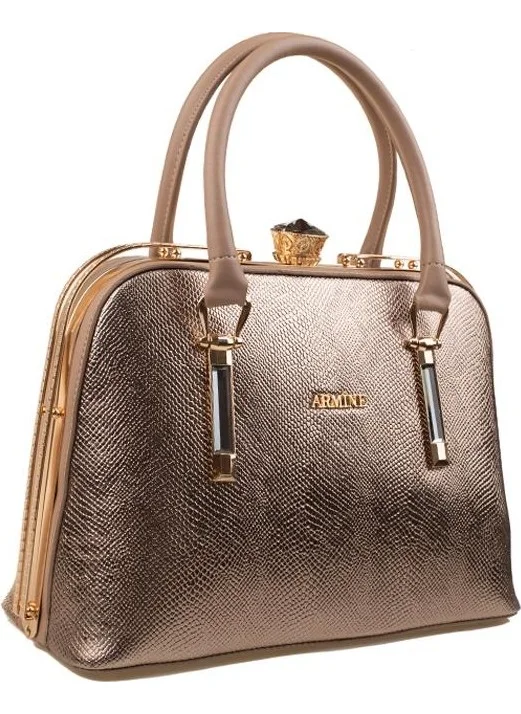 ARMINE Gold Shiny Women's Classic Handbag