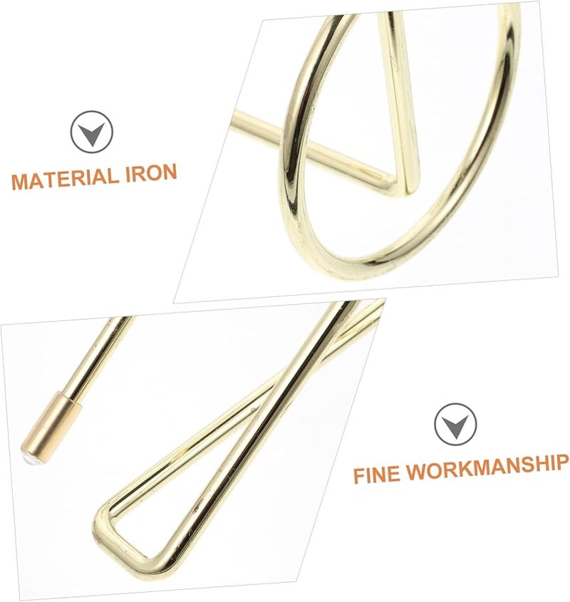 2 Pack Black Iron Phone Tablet Stand Portable Desktop Holder for Hands Free Viewing - Image 5