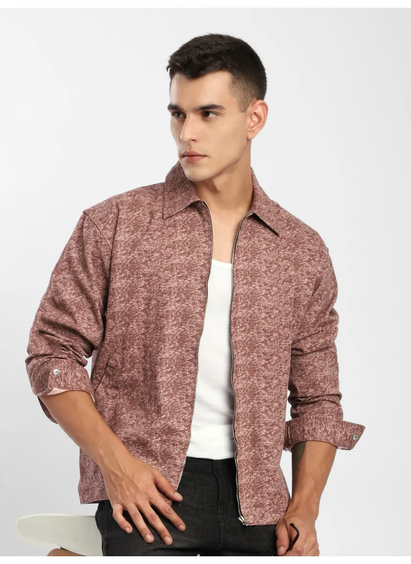 Beyoung Mauve Color Blast Shacket