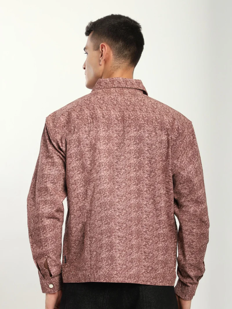 Beyoung Mauve Color Blast Shacket