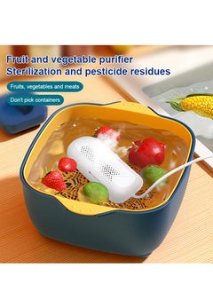 AROAQ Fruit And Vegetable Washing Machine,  Multifunctional Fruit And Vegetable Purifier Cleaning Machine, Capsule Shape Disinfection Machine For Cleaning Fruits And Vegetables  - Image 4