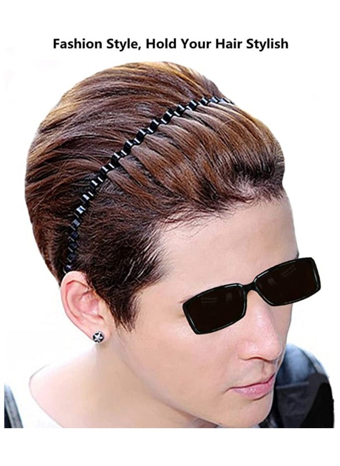 ORiTi - Metal Hair Band for Men Women Headband Black Hair Bands - Image 1