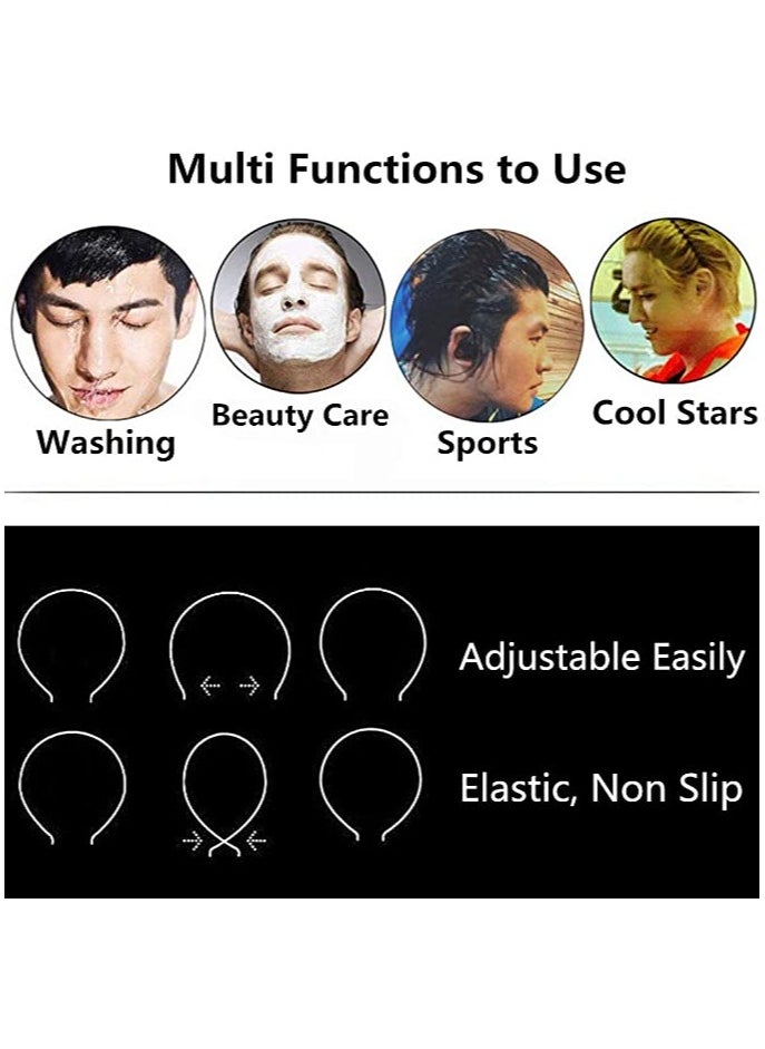 ORiTi - Metal Hair Band for Men Women Headband Black Hair Bands - Image 1