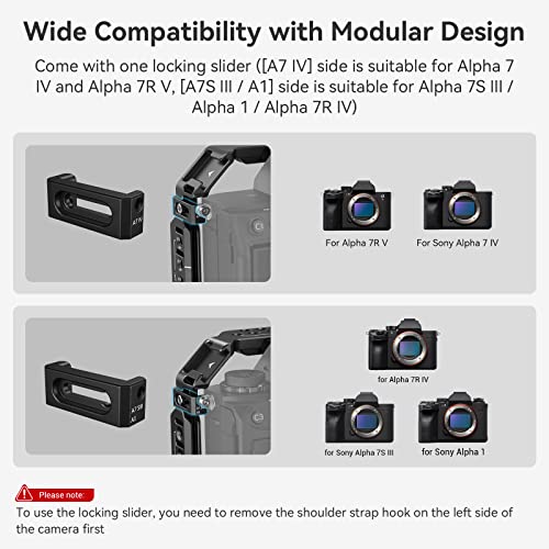 SmallRig A7R V / A7 IV / A7S III Cage with Top Handle, Side Handgrip and Clamp for HDMI Cable, Advanced Kit for Sony Alpha 7R V/Alpha 7 IV/Alpha 7 S III -3669C - Image 2