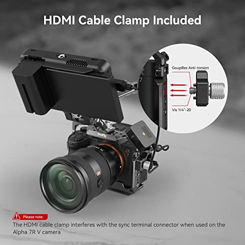 SmallRig A7R V / A7 IV / A7S III Cage with Top Handle, Side Handgrip and Clamp for HDMI Cable, Advanced Kit for Sony Alpha 7R V/Alpha 7 IV/Alpha 7 S III -3669C - Image 5