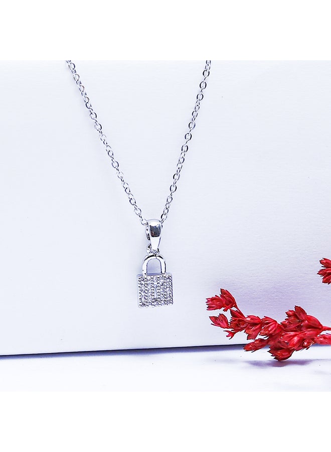 FLUFFY Lock Soft Necklaces Of Fluffy Women's Accessories-Silver  - Image 1