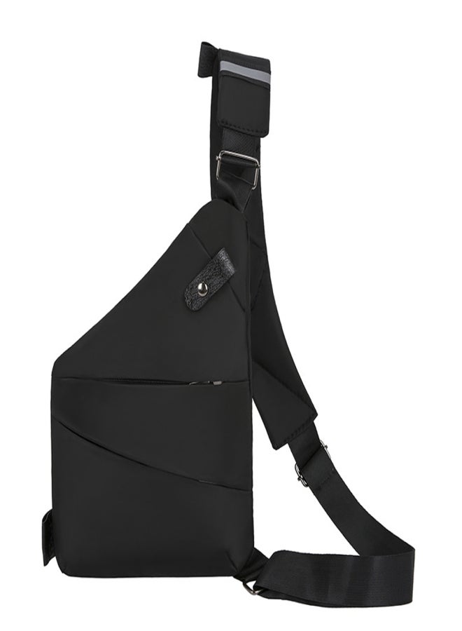 Generic Shoulder Bag Chest Bag for Men / Women Lightweight Multi-functional Travel Sling Bag Scientific Storage for Outdoor/ Fashion Casual Business   Left/Right Sling bag - Image 1