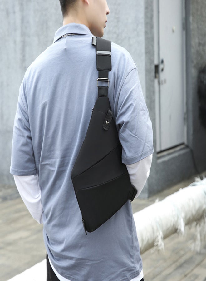 Generic Shoulder Bag Chest Bag for Men / Women Lightweight Multi-functional Travel Sling Bag Scientific Storage for Outdoor/ Fashion Casual Business   Left/Right Sling bag - Image 3