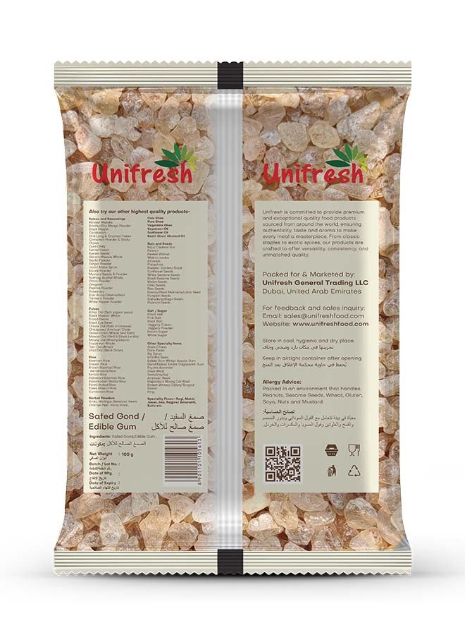 Unifresh صمغ يوني فريش القابل للأكل (غوند الأبيض)، مكون طهي عالي الجودة، 100 جرام - Image 2