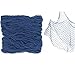 Bluetable Fish Net Decoration Party Decor Blue Cotton Netting 48 x 144 Inches Fishnet for Nautical Pirate Hawaiian Underwater Beach Ocean Mermaid Parties - Image 3