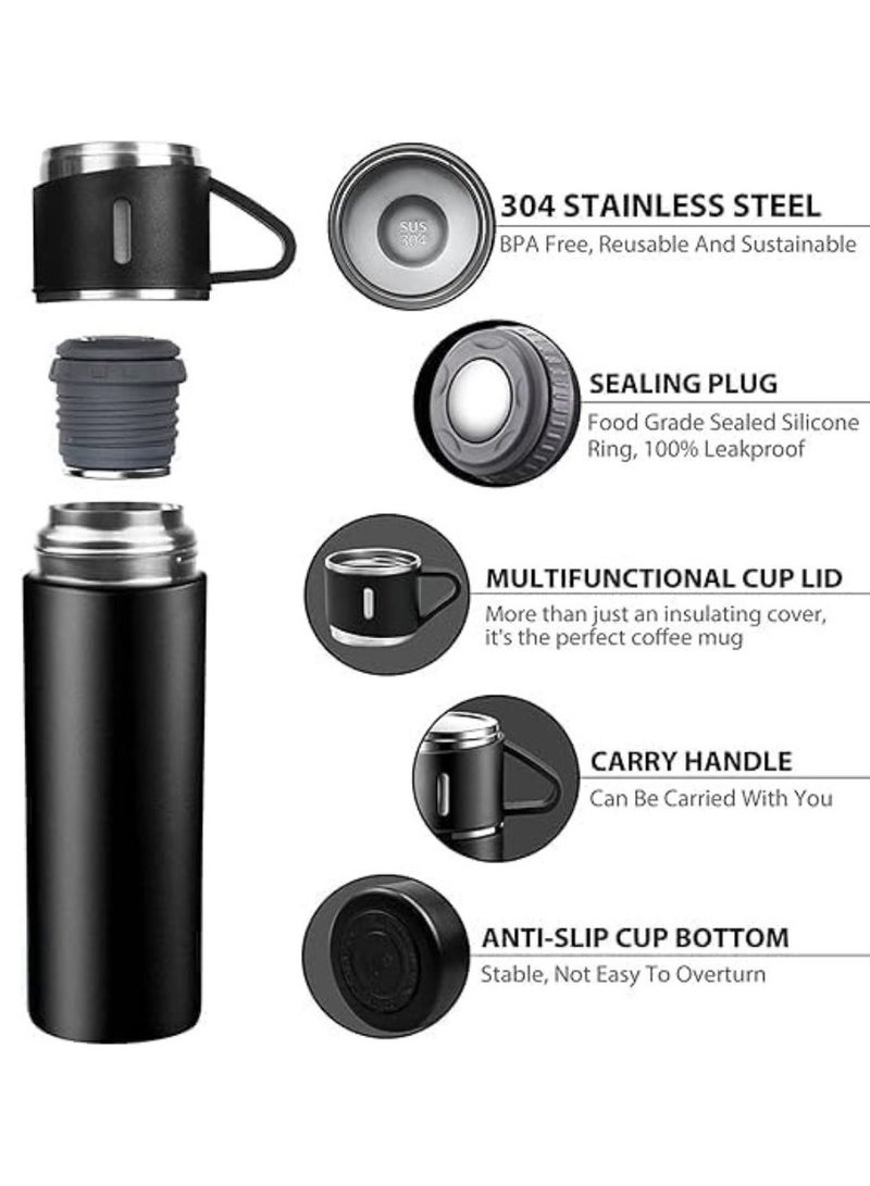 بيتشو مجموعة دورق معزولة بالتفريغ، قارورة مياه من الفولاذ المقاوم للصدأ مع أكواب - Image 4