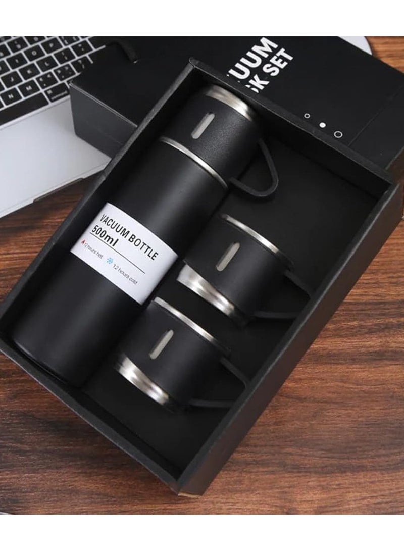 بيتشو مجموعة دورق معزولة بالتفريغ، قارورة مياه من الفولاذ المقاوم للصدأ مع أكواب - Image 2