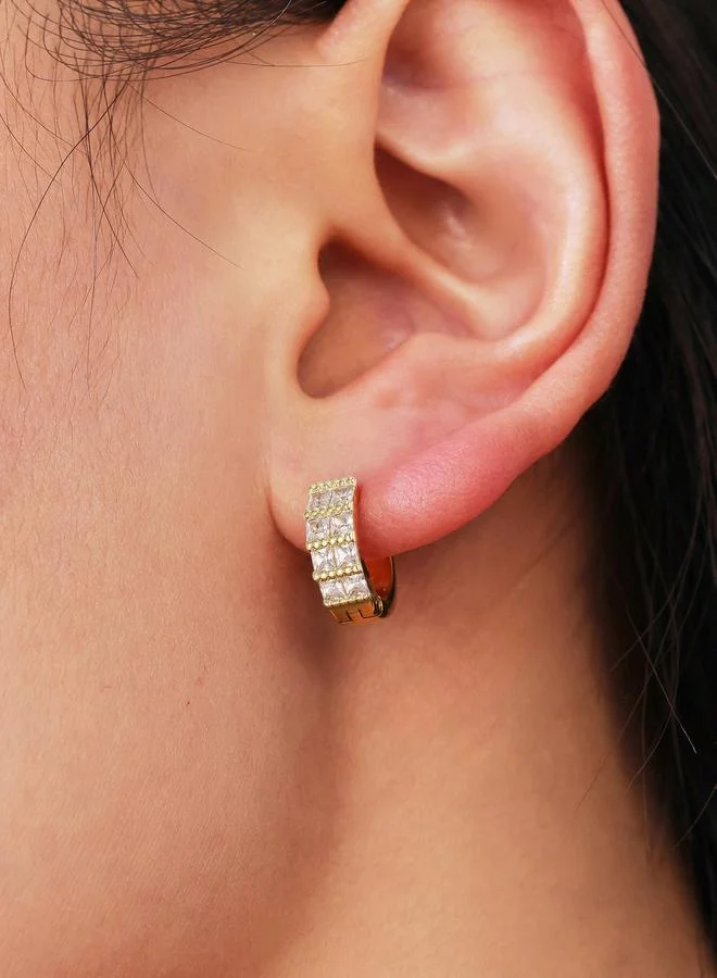 Embellished Huggie Earrings