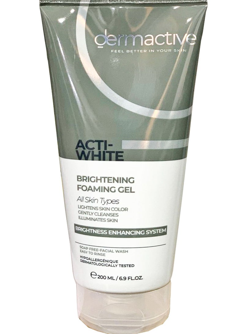 Dermactive Acti - White Brightening Foaming Gel - 200 Ml - Image 1