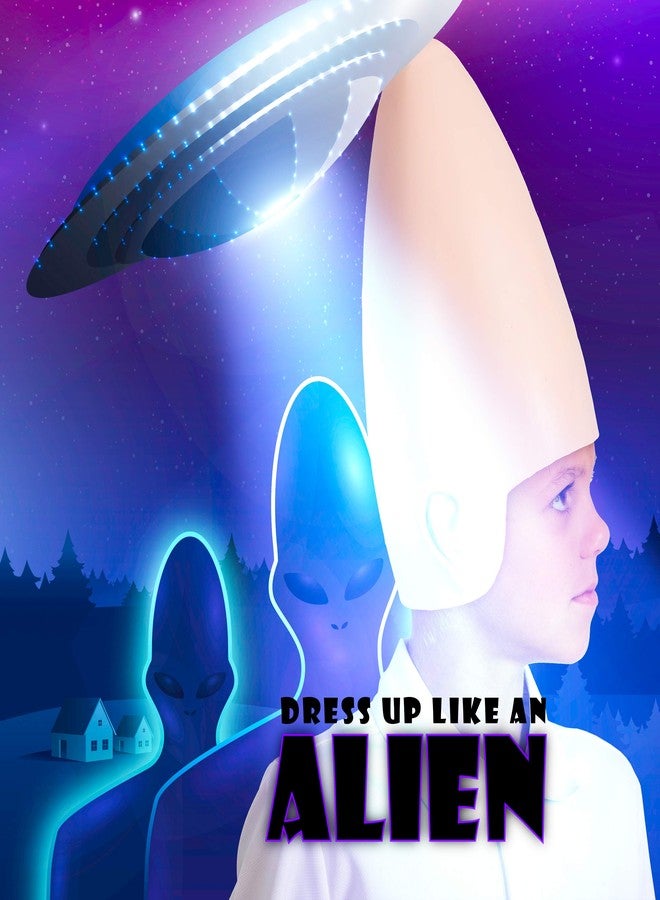 Skeleteen Alien Cone Bald Head - Weird Costume Accessory Egg Shaped Heads Props for Men Women Boys and Girls - Image 3