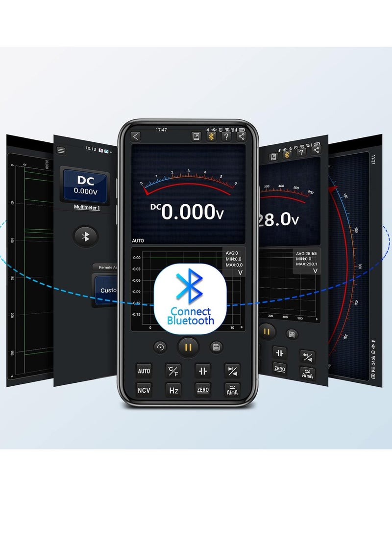 ANENG - Bluetooth Multimeter TRMS Auto Range 6000 Counts, AC/DC,Resistance,Continuity,Capacitance,Diodes,Temperature,Car Voltmeter - Image 1