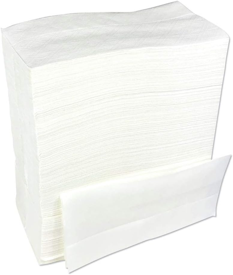 Boardwalk BWK8302 12 in x 7 in Tallfold Dispenser Napkin  White 500Pack 20 PacksCarton - Image 3