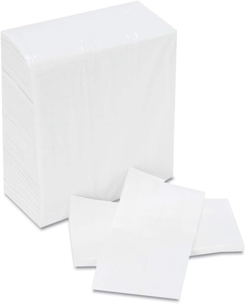 Boardwalk BWK8302 12 in x 7 in Tallfold Dispenser Napkin  White 500Pack 20 PacksCarton - Image 1