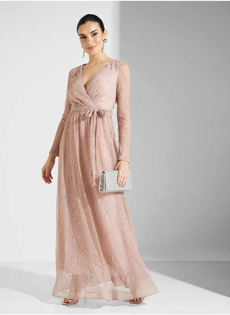 ايلا ليمتد اديشن Shimmer Wrap Dress