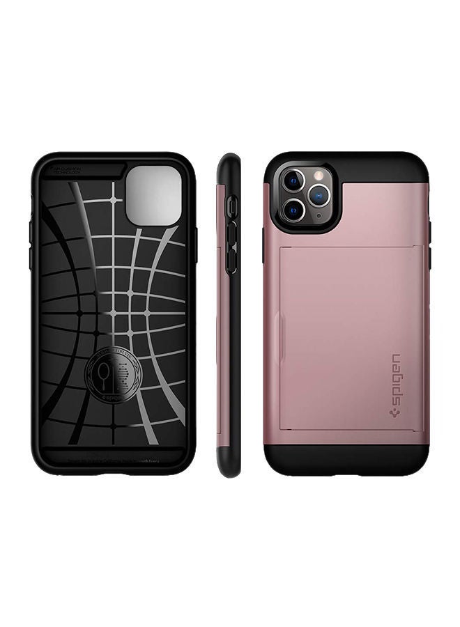 NIBEMINENT Slim Armor CS Card Slot Wallet Case Cover For Apple iPhone 11 Pro Rose Gold - Image 2