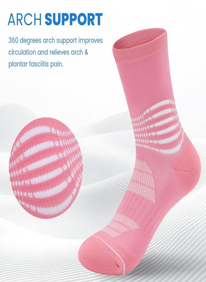 جوارب ضغط إيرامي للرجال والنساء مع دعم لقوس الكاحل وتخفيف التهاب اللفافة الأخمصية، 3 أزواج - Image 2