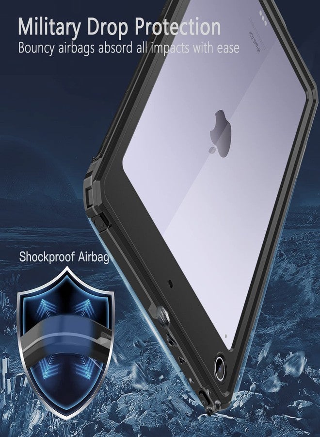 جراب Guirble المقاوم للماء لجهاز iPad 10.2 بوصة - متوافق مع أجهزة iPad من الجيل التاسع والثامن والسابع، غطاء حماية كامل للجسم شديد التحمل مع واقي شاشة مدمج وحامل قلم وحزام - Image 3