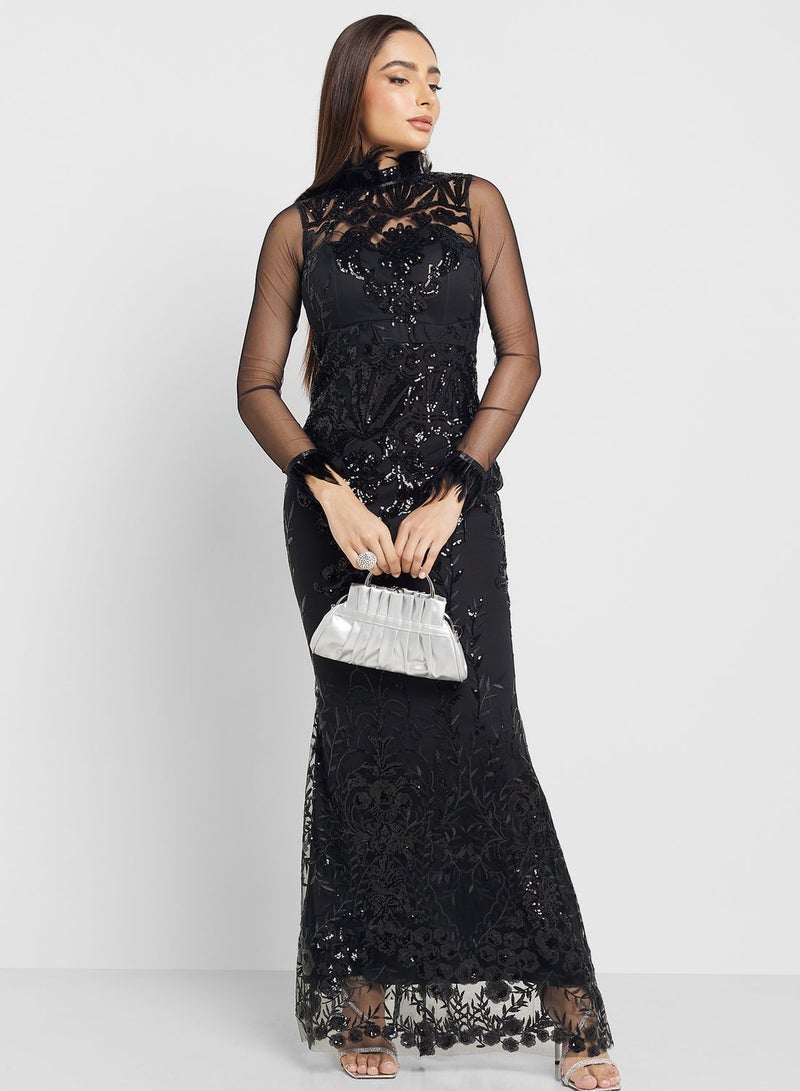 Ella Limited Edition Sequin Mesh Dress  - Image 4