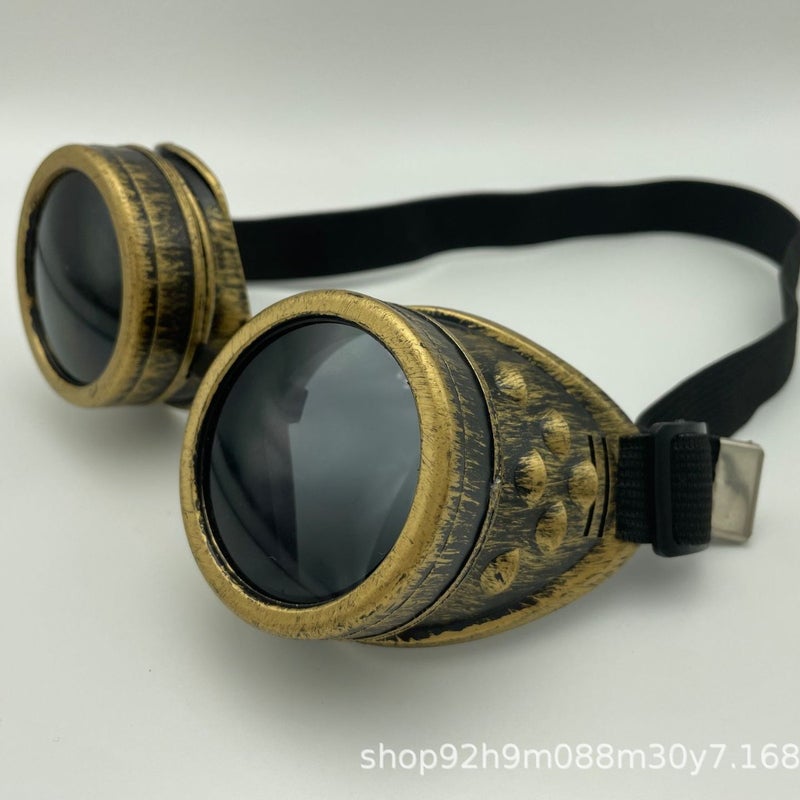 Retro Round Steampunk Sunglasses - Image 3