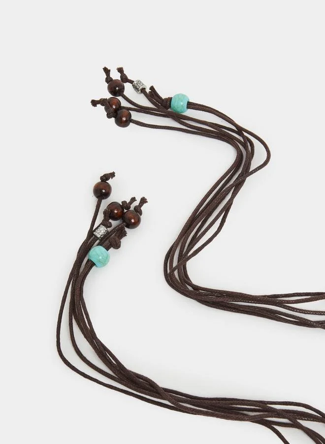 Styli  Braided Rope Beaded Belt for Women | Best Price UAE