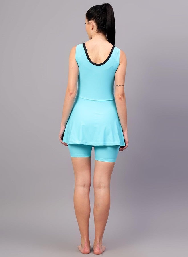 VIVA Swimming OWSD-329 Female Swim Dress with Short Leg I Womens Swimming Costume I Swimwear for Women I One-Piece Swimsuits I Swimsuit for Women - Image 2