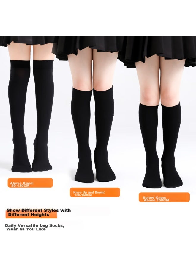 Smart Friends Zhiyou Children's Mid-calf Socks, Girls' Long Socks, Spring Autumn Summer Thin Style, Boys' Student Over-knee Long Socks, Preppy Style, 3 Pairs Set - Image 2