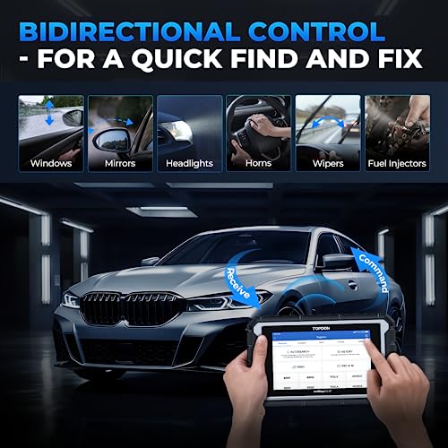 Topdon OBD2 Scanner Diagnostic Tool, TOPDON AD900BT Bidirectional Scan Tool with ECU Coding, 28+ Services, Automotive All Systems Diagnosis Scanner for Car with 2 Years Updates, Active Test - Image 3