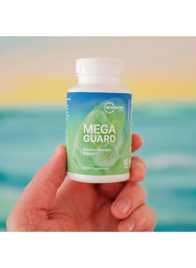 Microbiome Labs MegaGuard Gut Health Supplements - Ginger Root, Licorice Root & Artichoke Leaf Extract to Support Digestive Health & Occasional Gas - for Women, Men & Kids 8+ (60 Capsules)  - Image 2