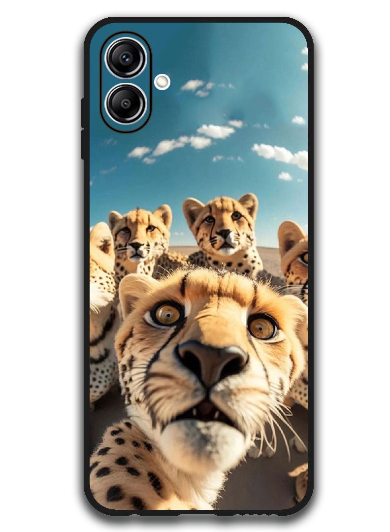 Theodor Protective Case Anti Scratch Shock Proof Bumper Cover For Samsung Galaxy A06 Leopard Selfie - Image 1