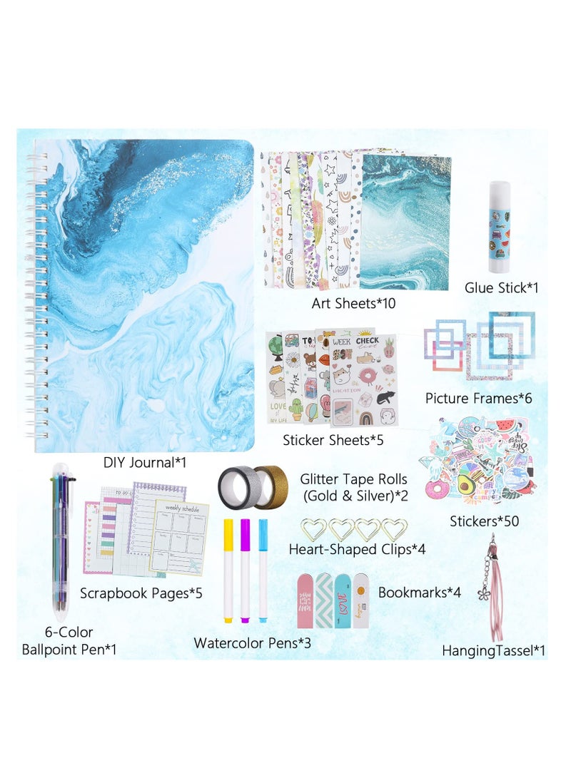 SYOSI DIY Journal Set for Girls Ages 8 9 10 11 12 13 Years Old and Up, Desirable Gifts for Girls - Scrapbooking Make Diary Handbooks DIY Journal Kit - Perfect Art & Crafts Stuff for Tweens Teens and Kids  - Image 3