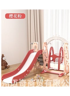 RBWTOYS RBW 3 in 1 Indoor Play Structure Plastic Swing and Slide with Basketball hoop, Multicolor for Kid activates games, Size:172x115x96cm, Multicolor kid toy  - Image 3