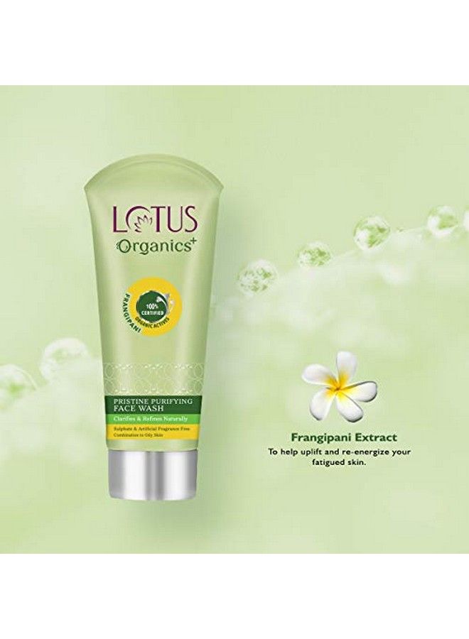 Lotus Organics+ Pristine Purifying Face Wash ; Ph Balanced ; Removes Excess Oil ; 100G  - Image 5