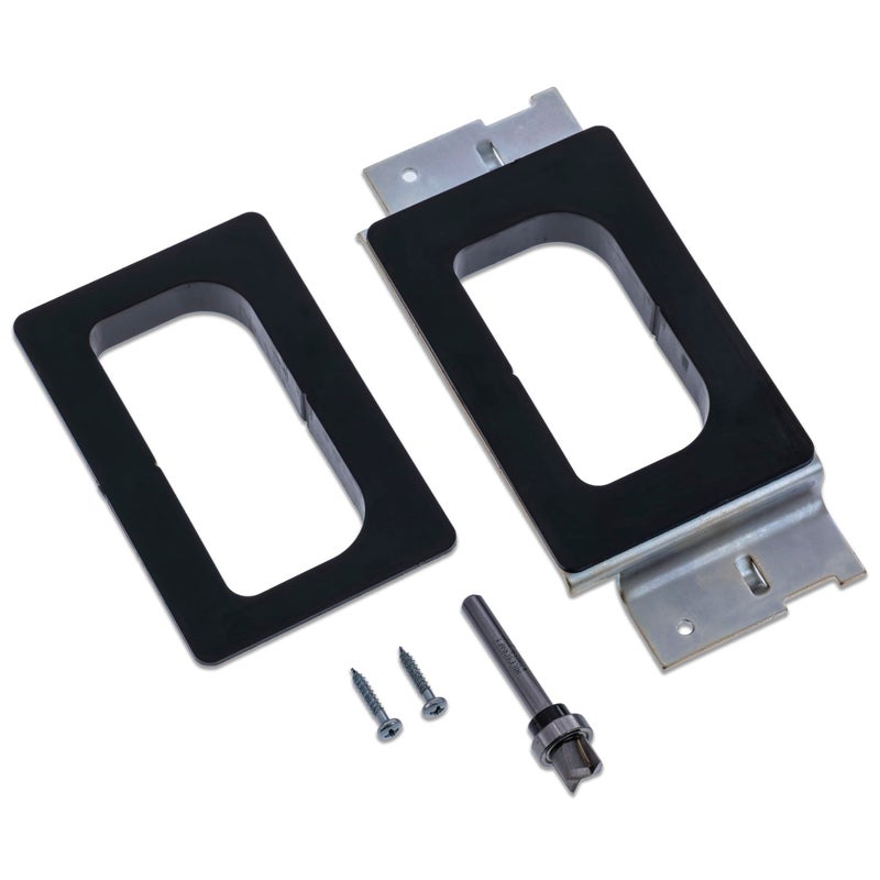 Milescraft 1222 Hinge Mate 150 Door Hinge Installation KitMortiser Template Door Hinge Jig Door Router Template fits 3 and 35 Hinges Fits Most Doors